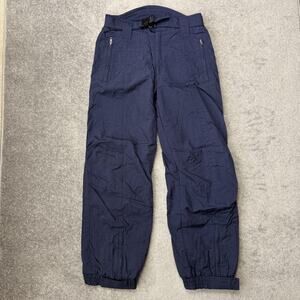 Vtg OSSI Skiwear Pants Mens 32 Blue Insulated Snow Ski Zip Pockets Cuffs Shell